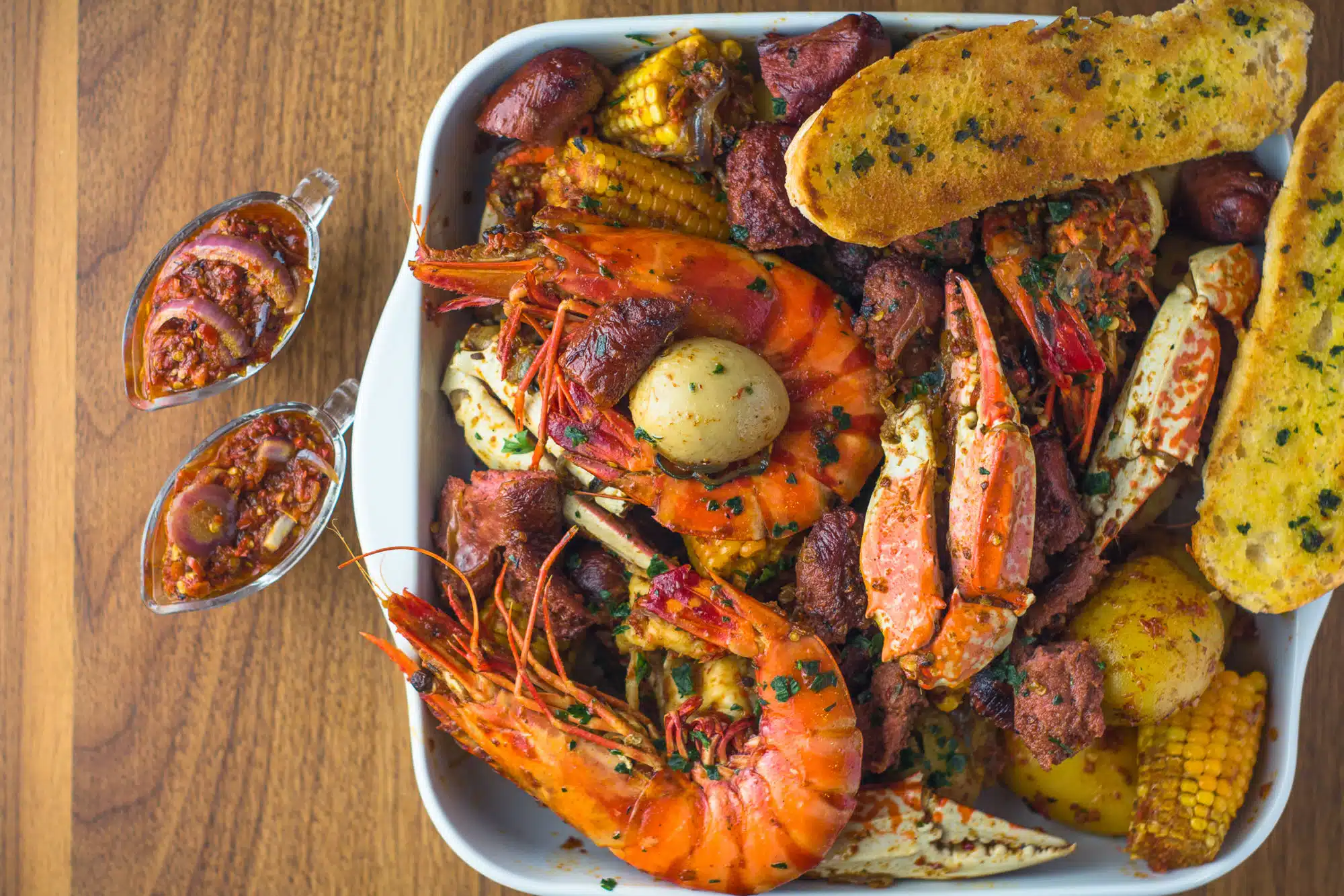 M&M African Kitchen seafood tray