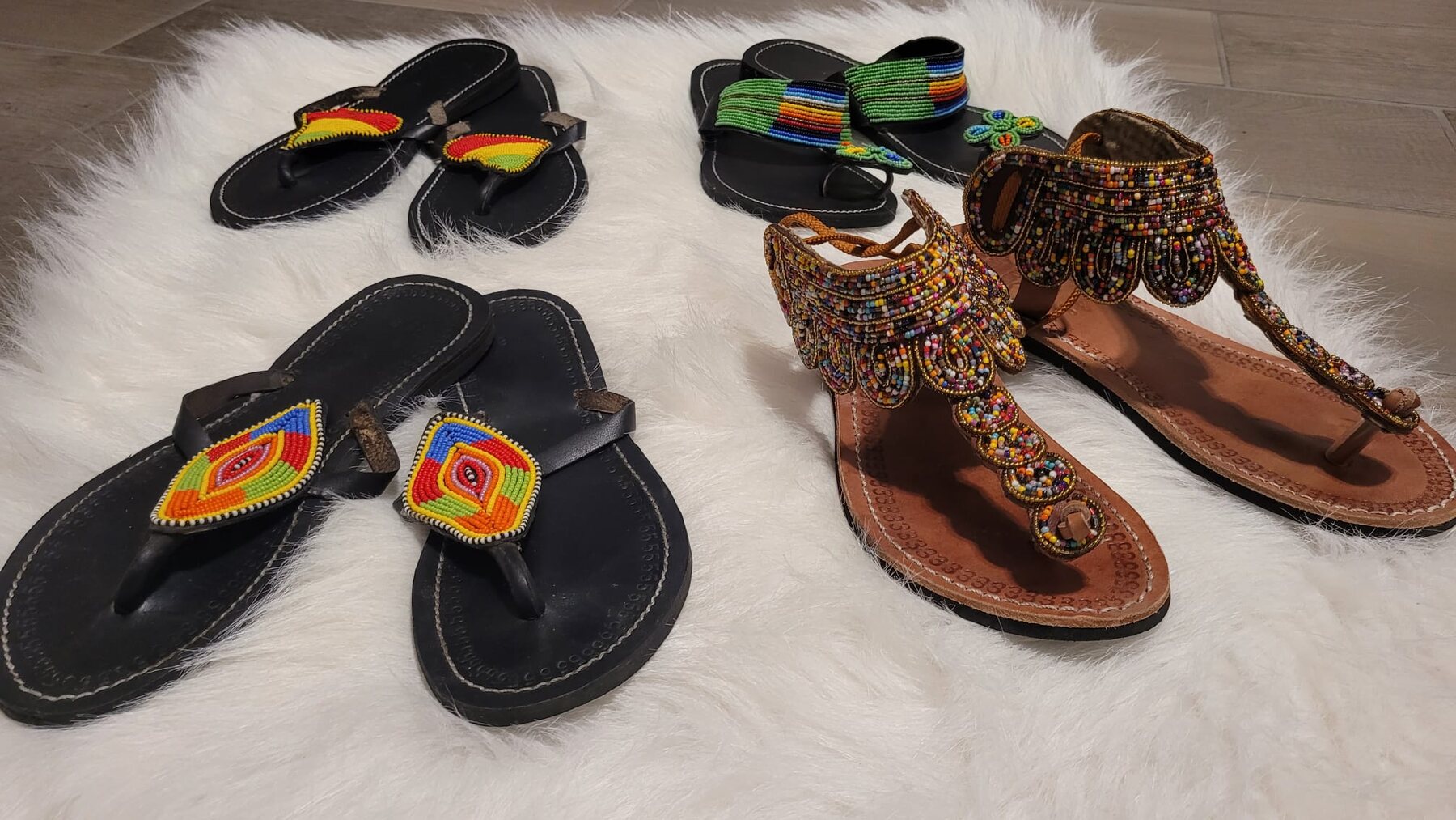 Ninadiah beaded sandals